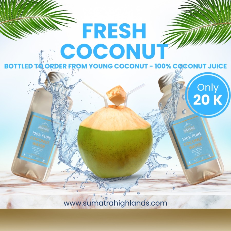 Fresh Coconut Water, 100% Coconut Water, 500 ML
